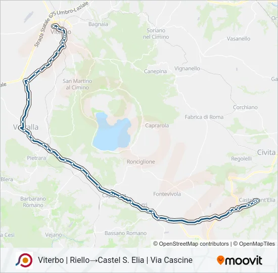 COTRAL Bus Line Map