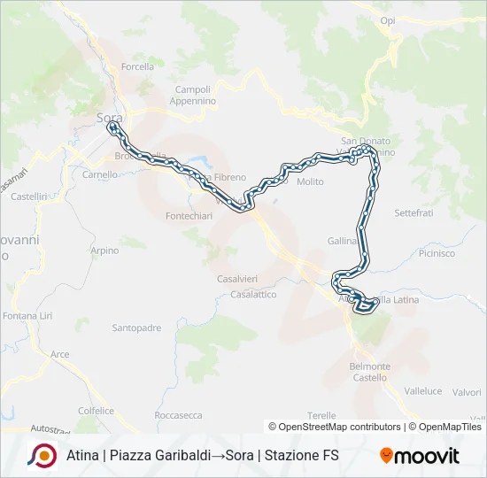 COTRAL Bus Line Map