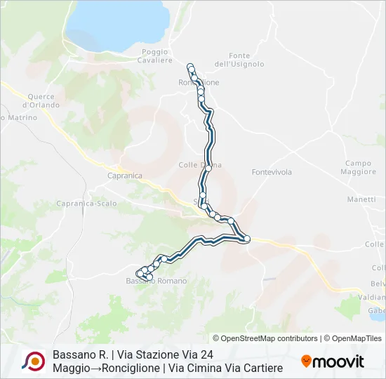 COTRAL Bus Line Map