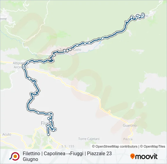 COTRAL Bus Line Map
