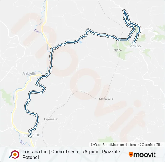 COTRAL Bus Line Map