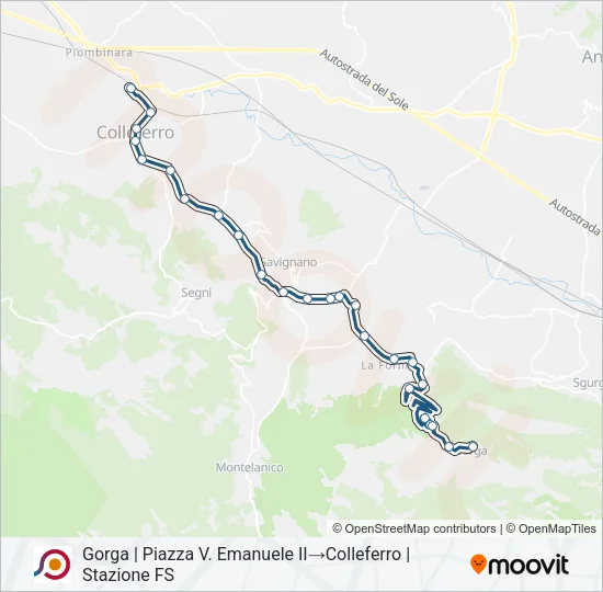 COTRAL Bus Line Map