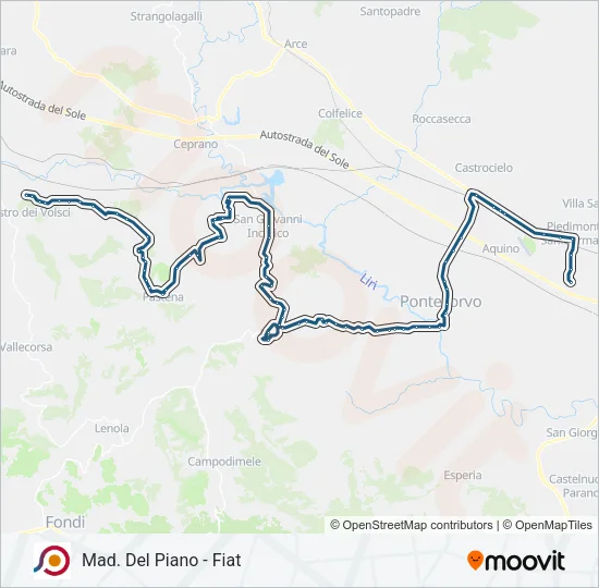 COTRAL Bus Line Map
