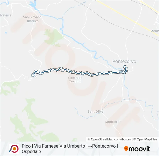COTRAL Bus Line Map