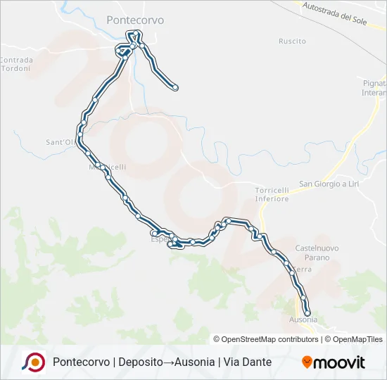 COTRAL Bus Line Map