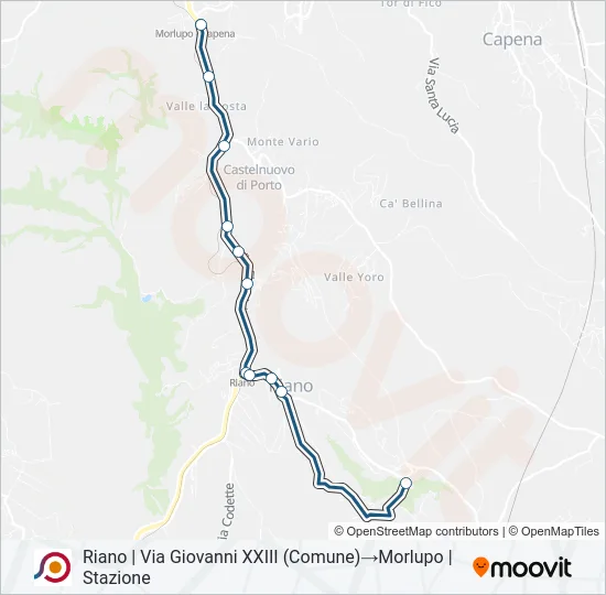 COTRAL Bus Line Map