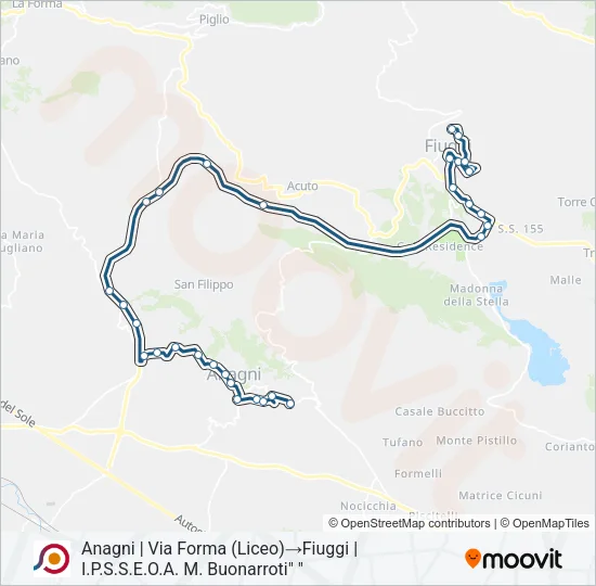COTRAL Bus Line Map