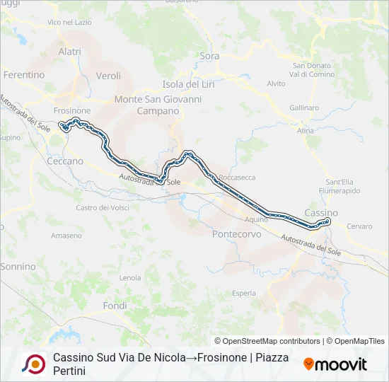 COTRAL Bus Line Map