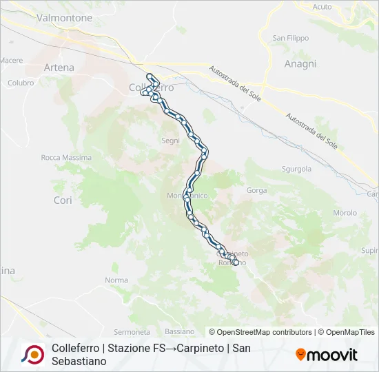 COTRAL Bus Line Map
