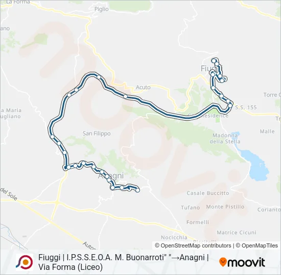 COTRAL Bus Line Map