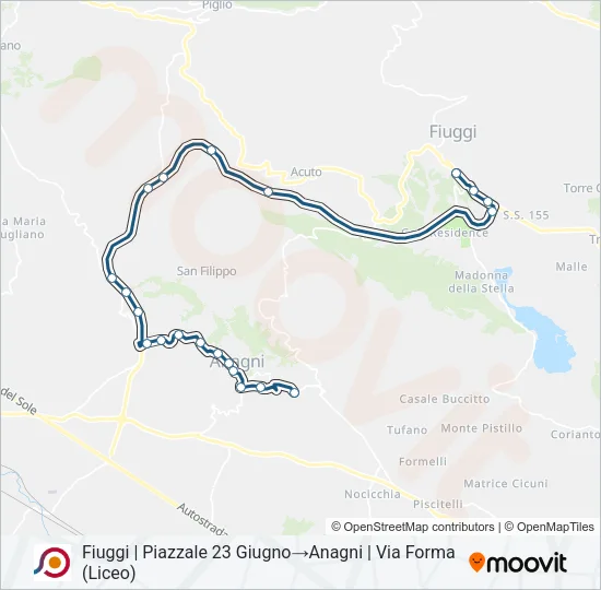 COTRAL Bus Line Map