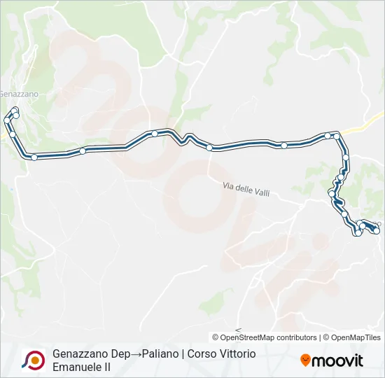 COTRAL Bus Line Map