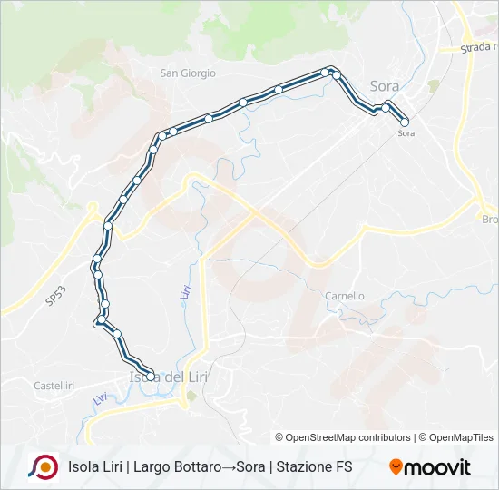 COTRAL Bus Line Map