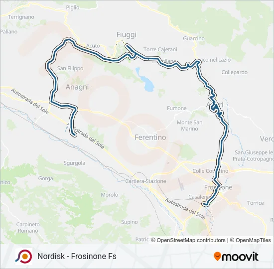 COTRAL Bus Line Map