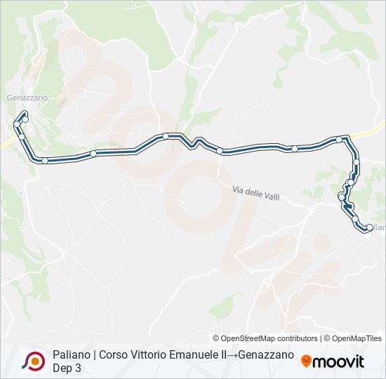 COTRAL bus Line Map