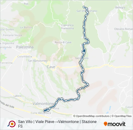 COTRAL Bus Line Map
