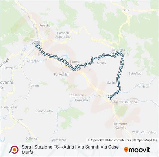 COTRAL Bus Line Map