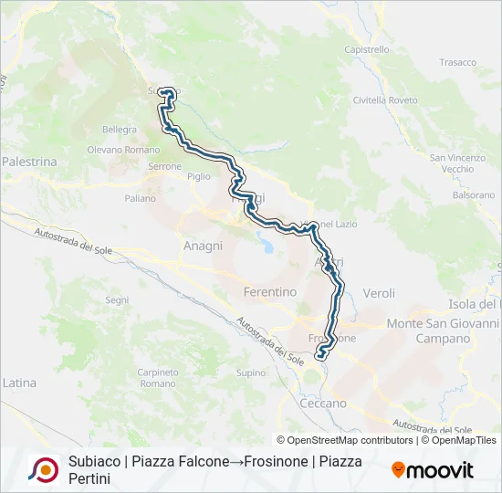 COTRAL Bus Line Map