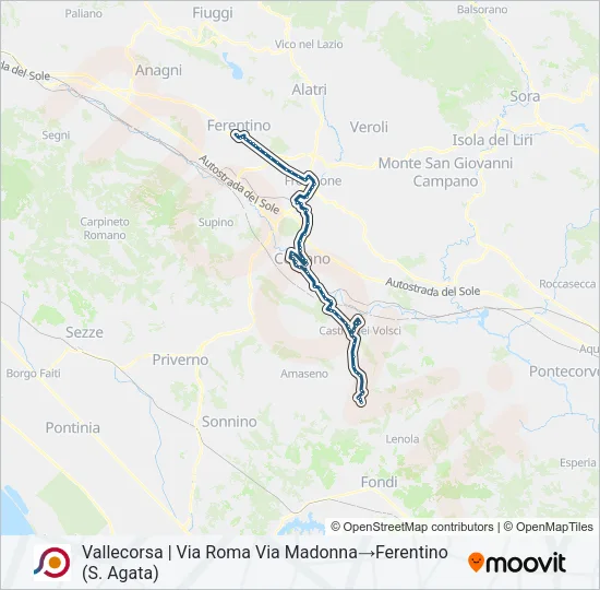 COTRAL Bus Line Map