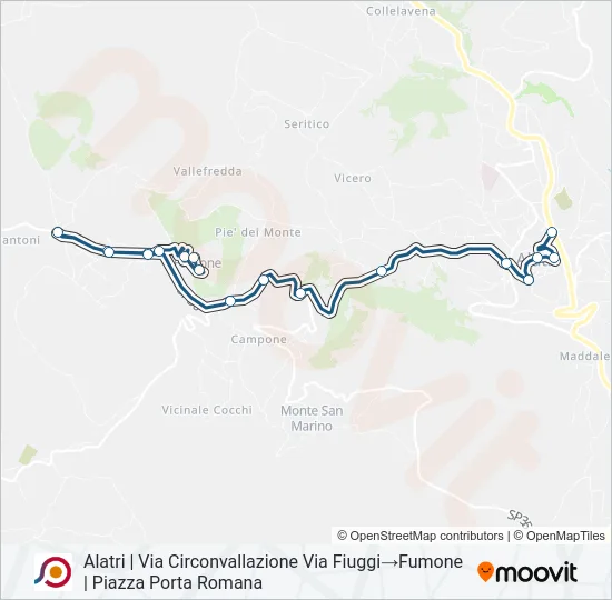 COTRAL Bus Line Map