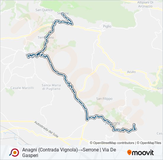 COTRAL bus Line Map