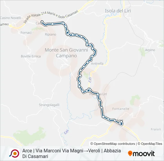 COTRAL Bus Line Map