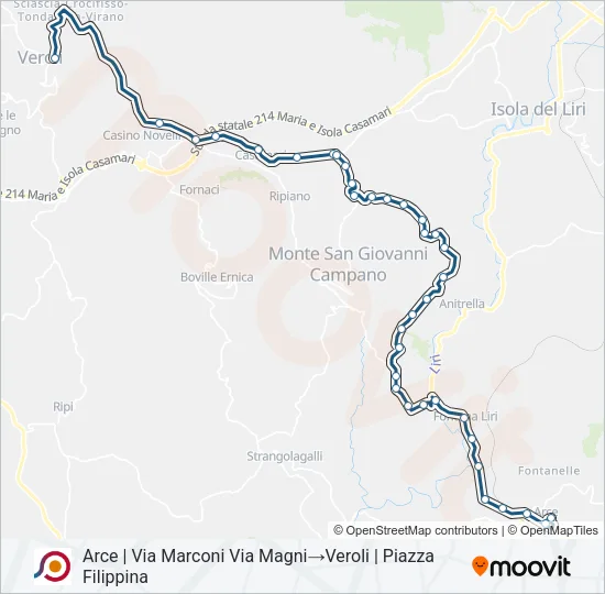 COTRAL Bus Line Map