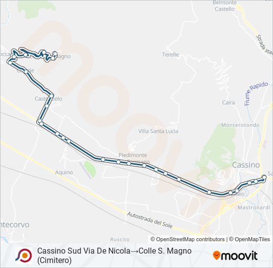 COTRAL bus Line Map