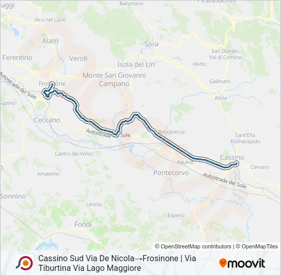 COTRAL Bus Line Map