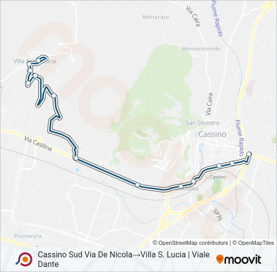 COTRAL Bus Line Map
