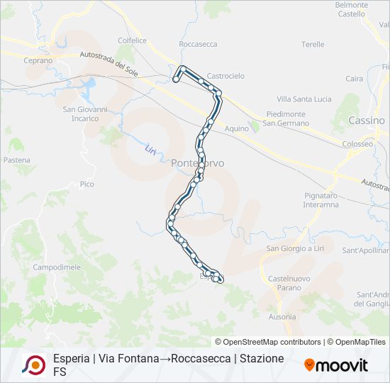 COTRAL bus Line Map