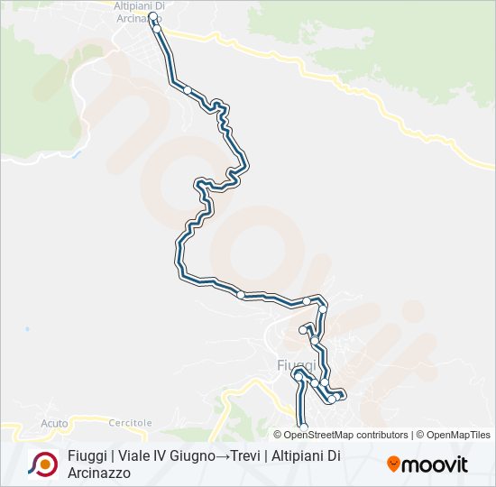 COTRAL bus Line Map