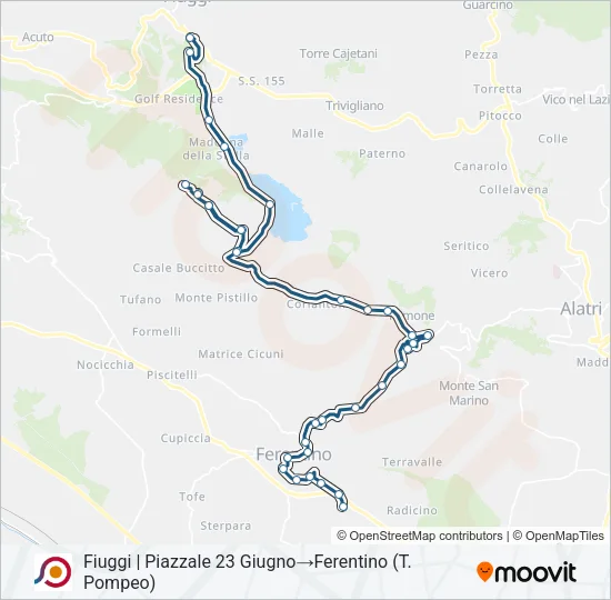 COTRAL Bus Line Map