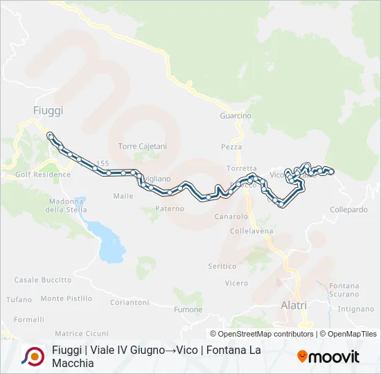 COTRAL Bus Line Map