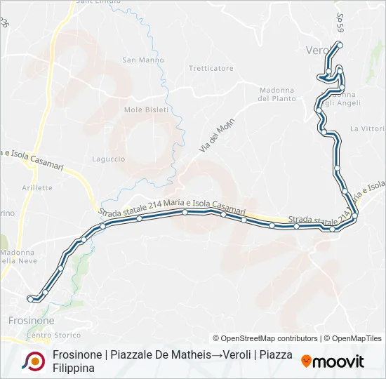 COTRAL Bus Line Map