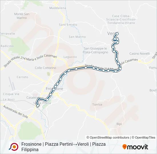 COTRAL Bus Line Map