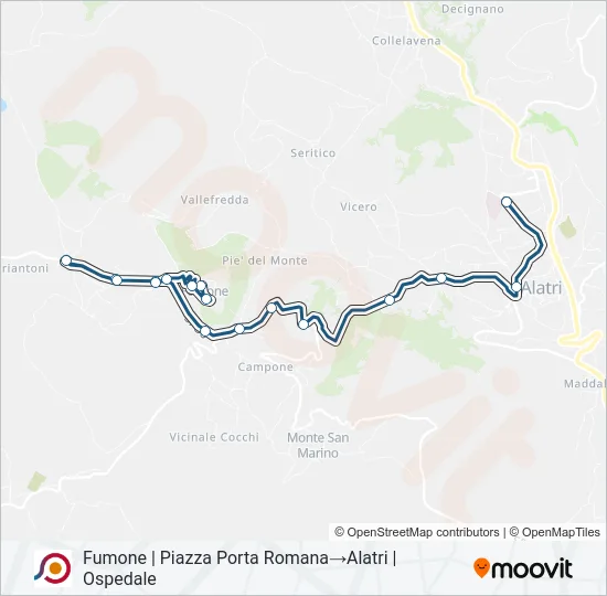COTRAL Bus Line Map