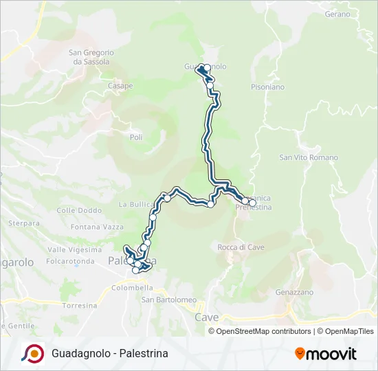 COTRAL Bus Line Map