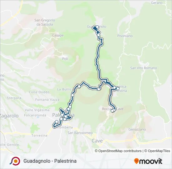 COTRAL Bus Line Map