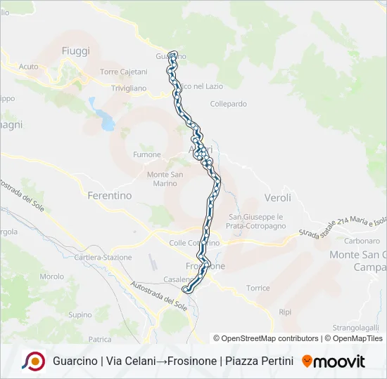 COTRAL Bus Line Map