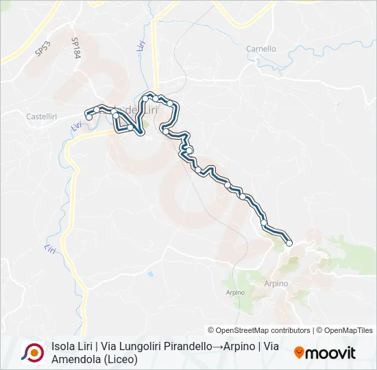 COTRAL Bus Line Map