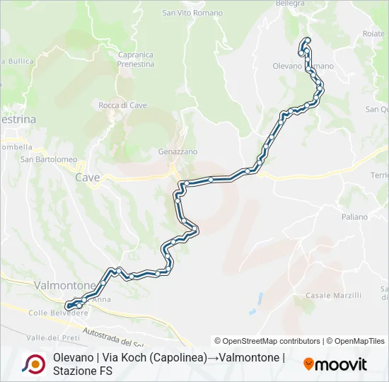 COTRAL Bus Line Map