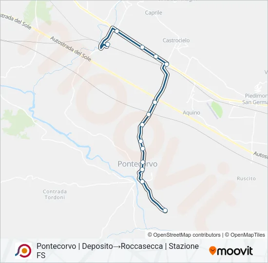 COTRAL Bus Line Map