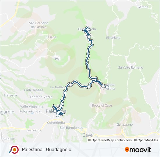 COTRAL bus Line Map