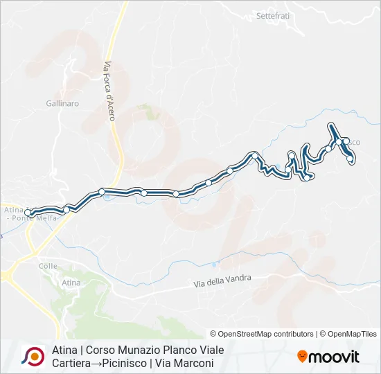 COTRAL Bus Line Map