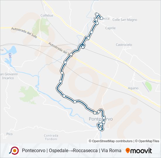 COTRAL bus Line Map