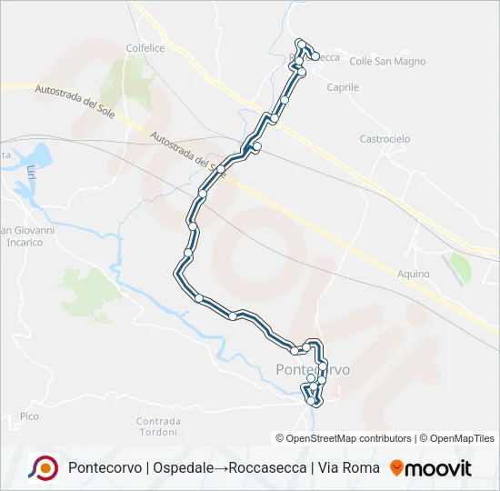 COTRAL Bus Line Map
