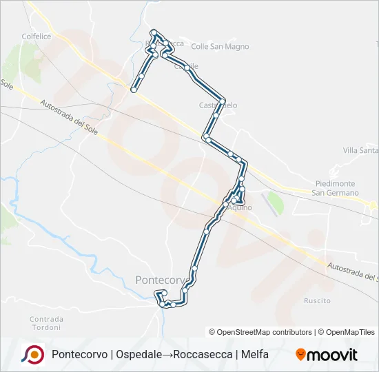 COTRAL Bus Line Map