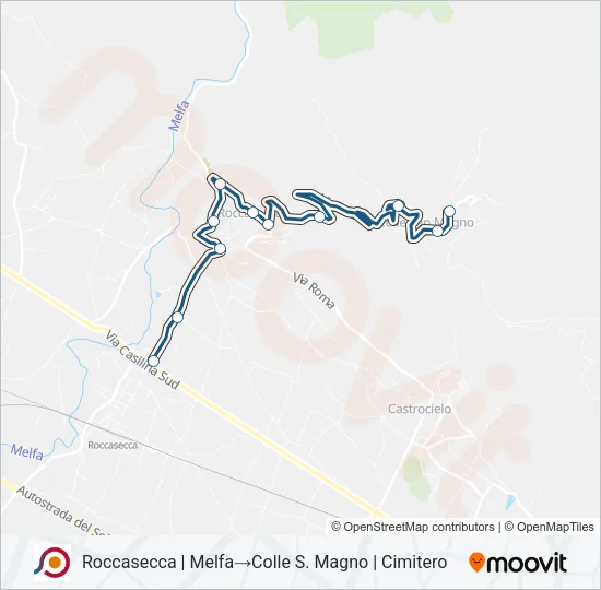 COTRAL Bus Line Map