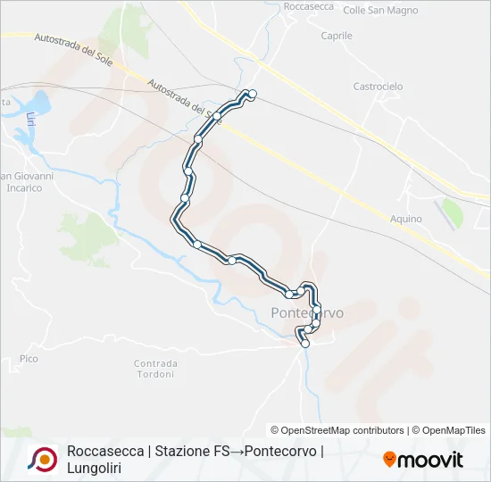 COTRAL Bus Line Map